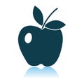 Icon Of Apple Royalty Free Stock Photo