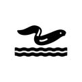 Black solid icon for Aquatic, aqueous and water