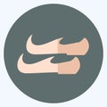 Icon Arabic Shoes - Flat Style - Simple illustration Royalty Free Stock Photo