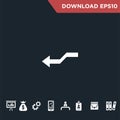 Arrows icon Modern, simple flat Royalty Free Stock Photo