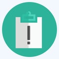 Icon Assignment Late. suitable for Infographics symbol. flat style. simple design editable. design template vector. simple symbol