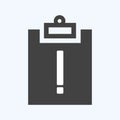 Icon Assignment Late. suitable for Infographics symbol. glyph style. simple design editable. design template vector. simple symbol