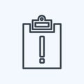Icon Assignment Late. suitable for Infographics symbol. line style. simple design editable. design template vector. simple symbol