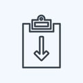 Icon Assignment Return II. suitable for Infographics symbol. line style. simple design editable. design template vector. simple