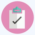 Icon Assignment Turned. suitable for Infographics symbol. flat style. simple design editable. design template vector. simple
