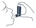 Icon asthma Black