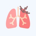 Icon Asthma. related to Respiratory Therapy symbol. flat style. simple design editable. simple illustration