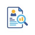 Audit Profile Icon for Assessors Royalty Free Stock Photo