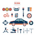 Icon automotive mechanic vector design No2