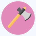 Icon Axe - Flat Style - Simple illustration, Good for Prints , Announcements, Etc