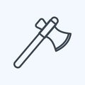 Icon Axe - Line Style - Simple illustration, Good for Prints , Announcements, Etc
