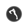 Icon of the axe tool. Logger and construction work Royalty Free Stock Photo
