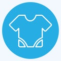 Icon Baby Shirt - Blue Eyes Style - Simple illustration Royalty Free Stock Photo