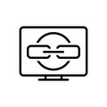 Black line icon for Backlinks, hyperlink and share
