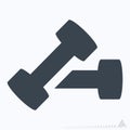 Icon Barbell - Glyph Style