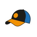 The icon baseball cap. Simple vector illustration