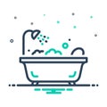 Mix icon for Baths, bathtub and bathing