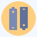 Icon Batteries - Flat Style - Simple illustration,Editable stroke