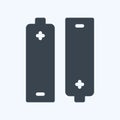 Icon Batteries - Glyph Style - Simple illustration,Editable stroke