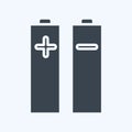 Icon Batteries & Power. related to Photography symbol. glyph style. simple design editable. simple illustration