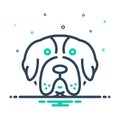 Mix icon for Bernard, rescue dog and breed Royalty Free Stock Photo