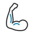 Icon Of Bicep Royalty Free Stock Photo