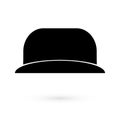 Icon black hat. Raster Royalty Free Stock Photo