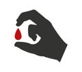 Icon of blood container illustrated