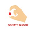 Icon of blood container illustrated