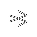 Bluetooth icon. Data transfer symbol