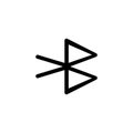 Bluetooth icon. Data transfer symbol