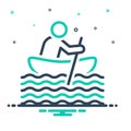 Mix icon for Boating, paddle and sailing