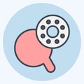 Icon Bobbin Case. suitable for education symbol. color mate style. simple design editable. design template vector. simple