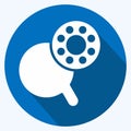 Icon Bobbin Case. suitable for education symbol. long shadow style. simple design editable. design template vector. simple