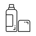 Icon of body spray in trendy style, aroma perfume vector design