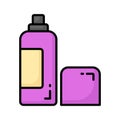 Icon of body spray in trendy style, aroma perfume vector design