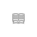 Book icon. Education library symbol