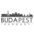 Budapest Skyline Silhouette Design City Vector Art