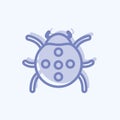 Icon Bug. suitable for Spring symbol. two tone style. simple design editable. design template vector. simple symbol illustration Royalty Free Stock Photo