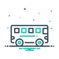 Mix icon for Bus, transport and commercial and passenger