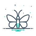 Mix icon for Butterfly, dragonfly and environment