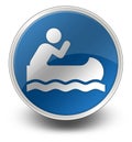 Icon, Button, Pictogram Canoeing