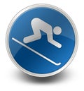 Icon, Button, Pictogram Downhill Skiing