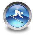 Icon, Button, Pictogram Downhill Skiing