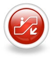 Icon, Button, Pictogram Escalator Down
