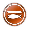 Icon, Button, Pictogram Fish Cleaning