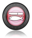 Icon, Button, Pictogram Fish Cleaning