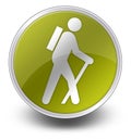 Icon, Button, Pictogram Hiking