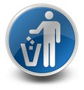 Icon, Button, Pictogram Litter Container Royalty Free Stock Photo