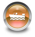 Icon, Button, Pictogram Motorboat